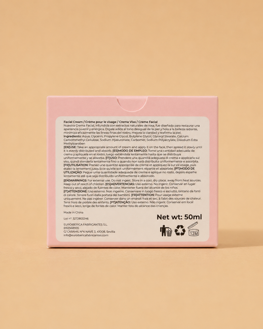 Crema Facial Kiss Beauty Esencia Árabe con Ácido Hialurónico – 50 m