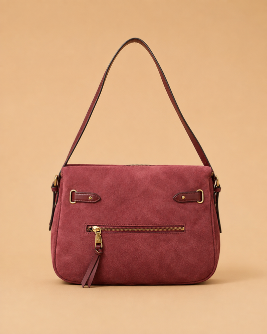 Bolso Convertible Burdeos con Cremallera Martina K