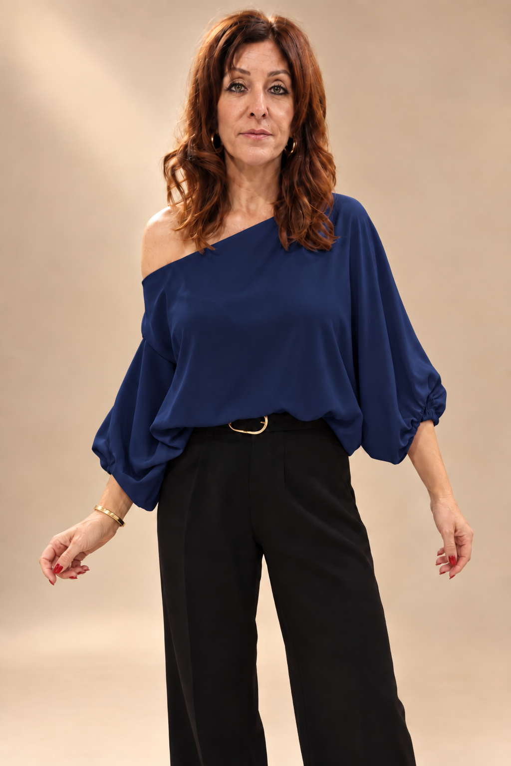 Blusa Asimétrica Satinada