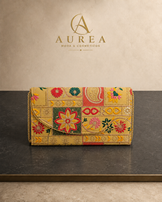 Bolso Clutch Bordado Jaipur