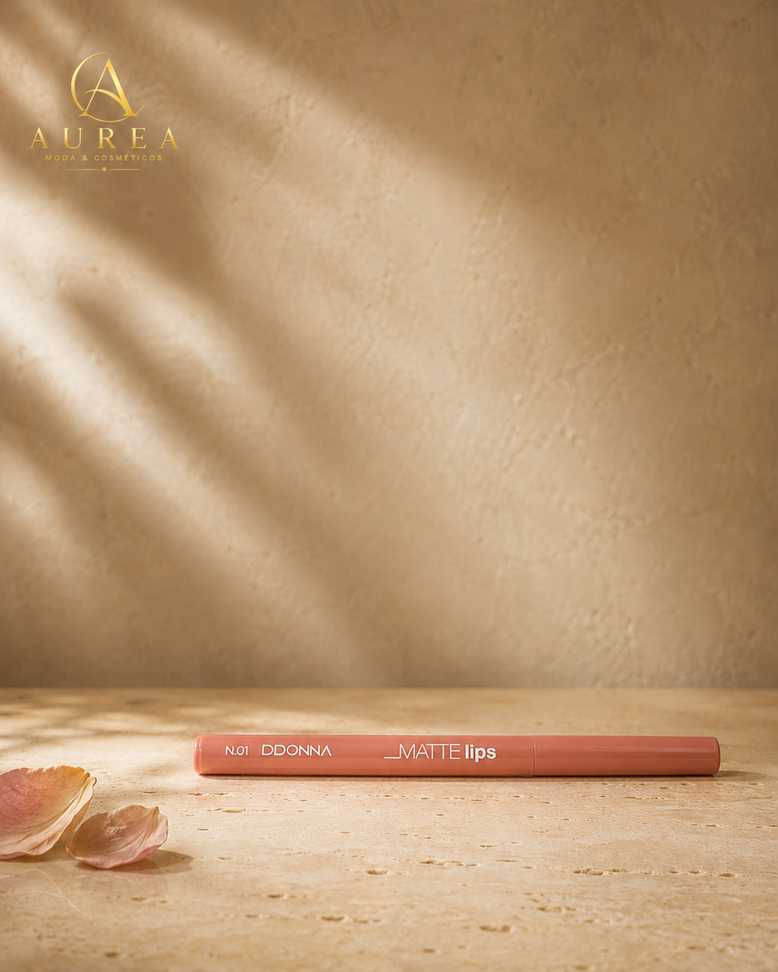 Labial Mate DDONNA Matte Lips Nº01 Nude Rosado