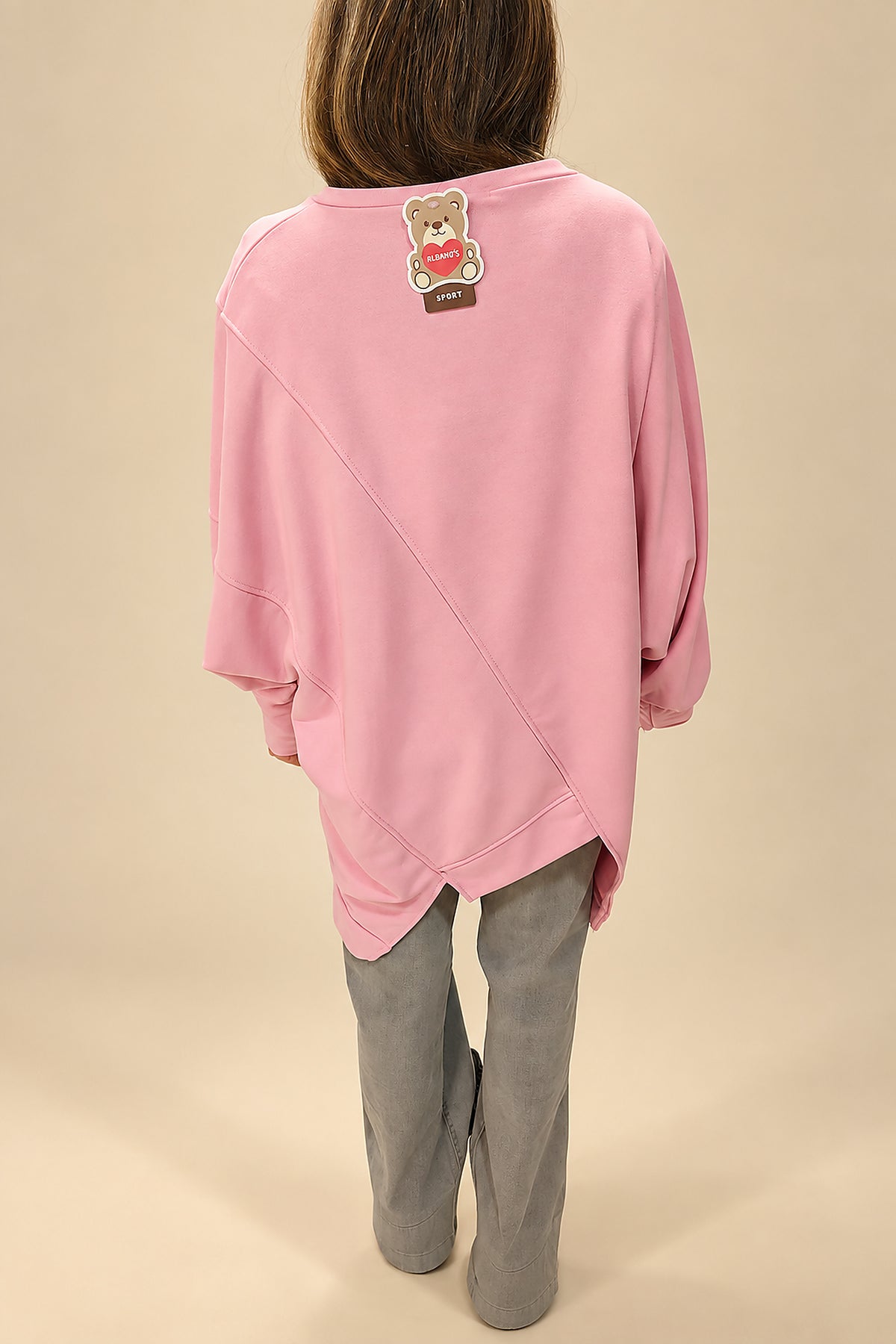 Sudadera Asimétrica Rosa It Is What It Is