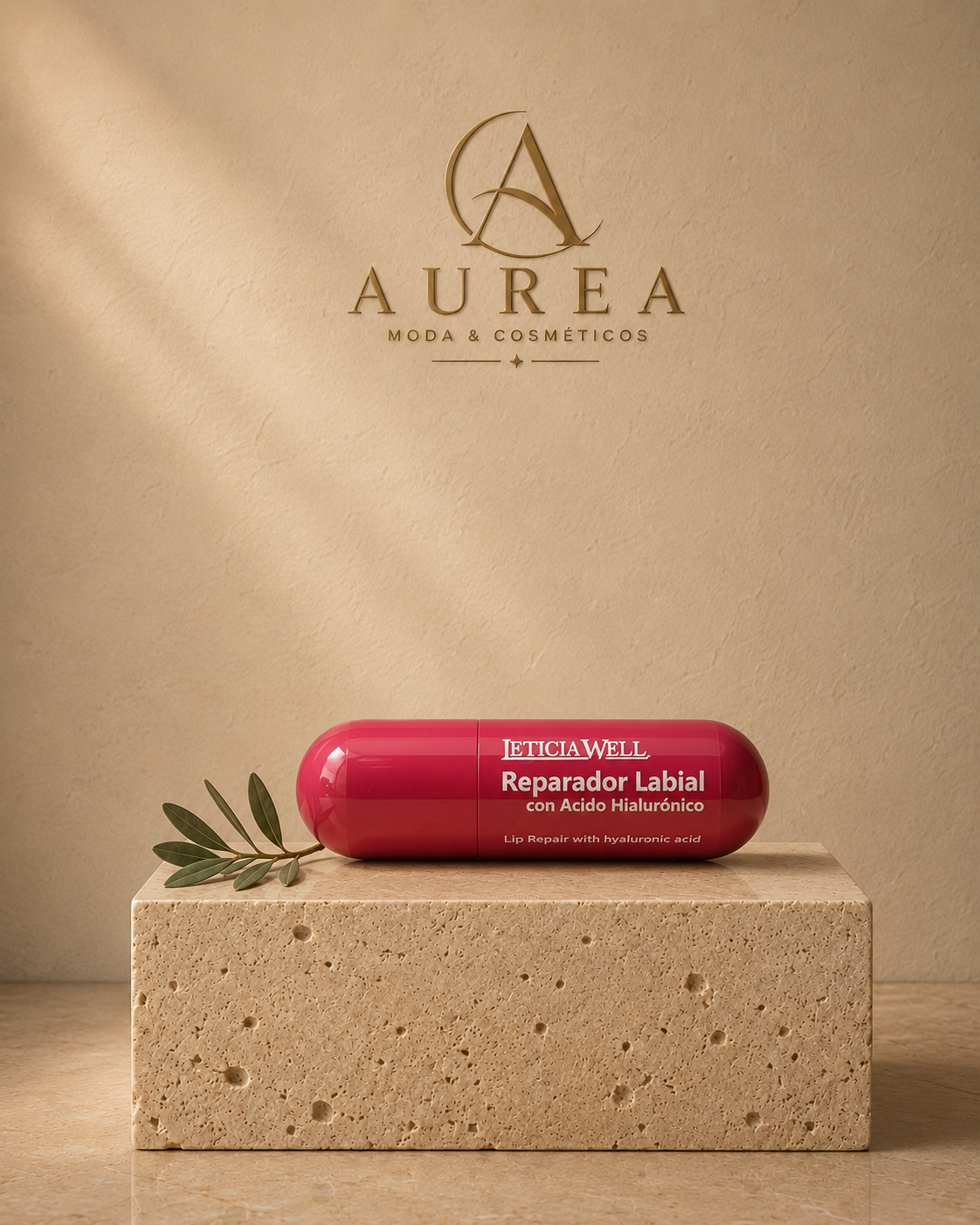Reparador Labial con Ácido Hialurónico y Color Leticia Well