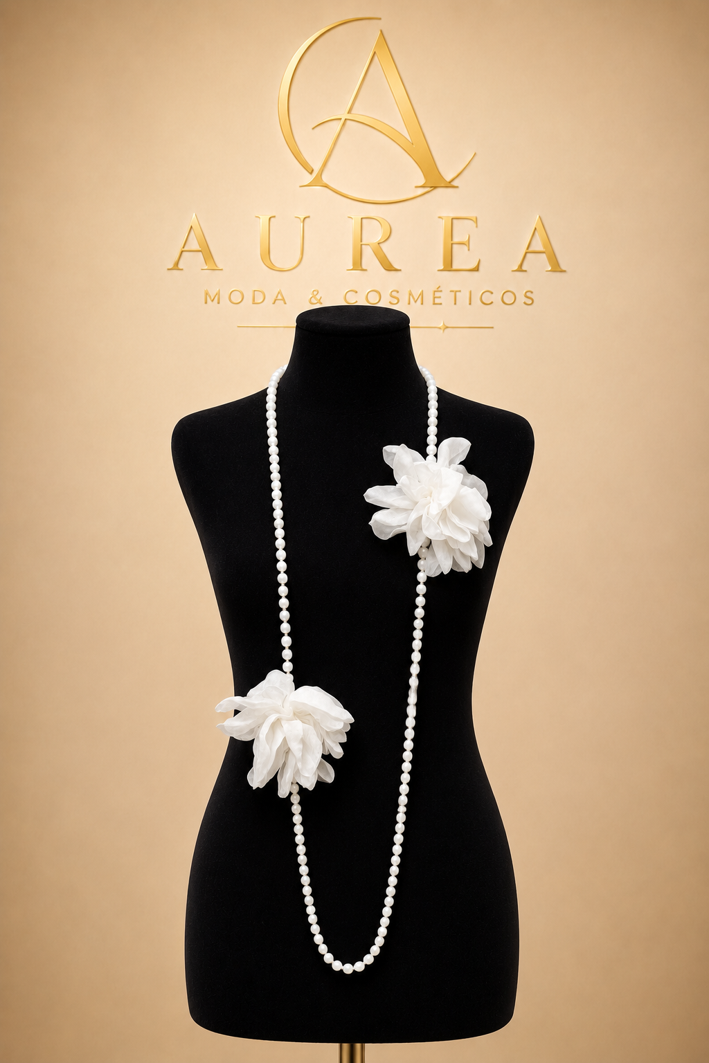 Collar Gardenia Blanco Perla