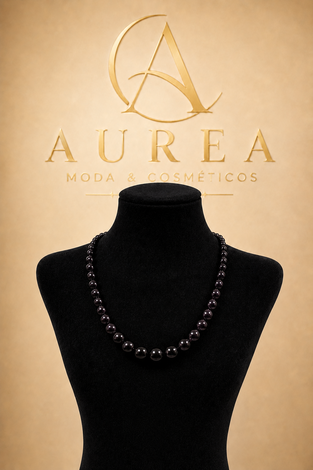 Collar Noir Perlado