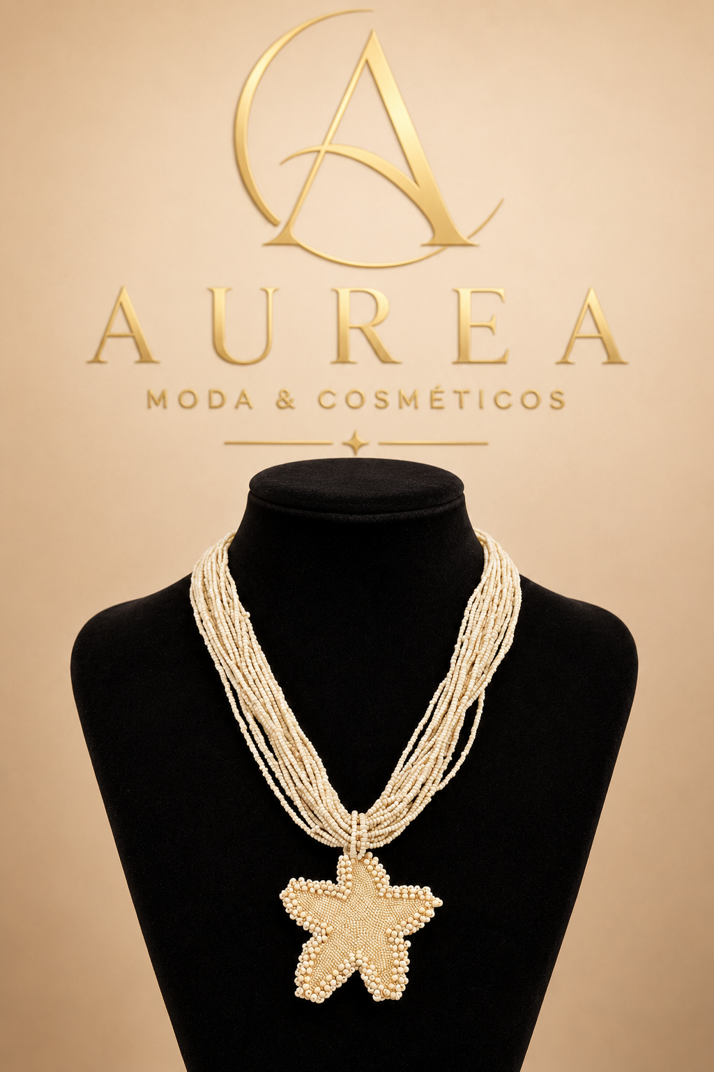 Collar Marina Estrella Marfil