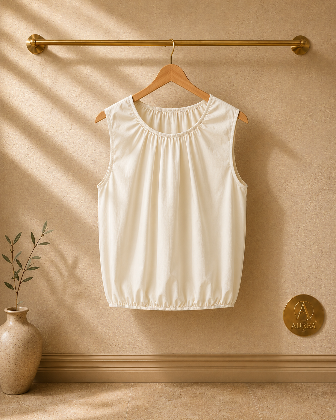 Conjunto blanco fruncido