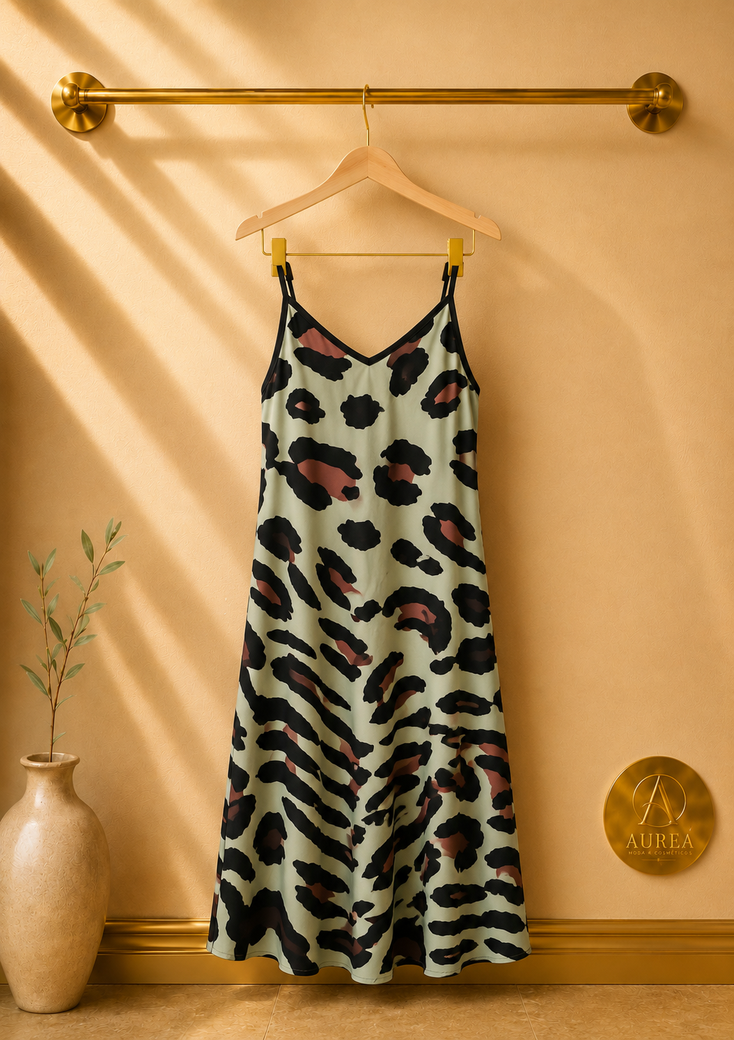 Vestido de Tirantes Animal Print