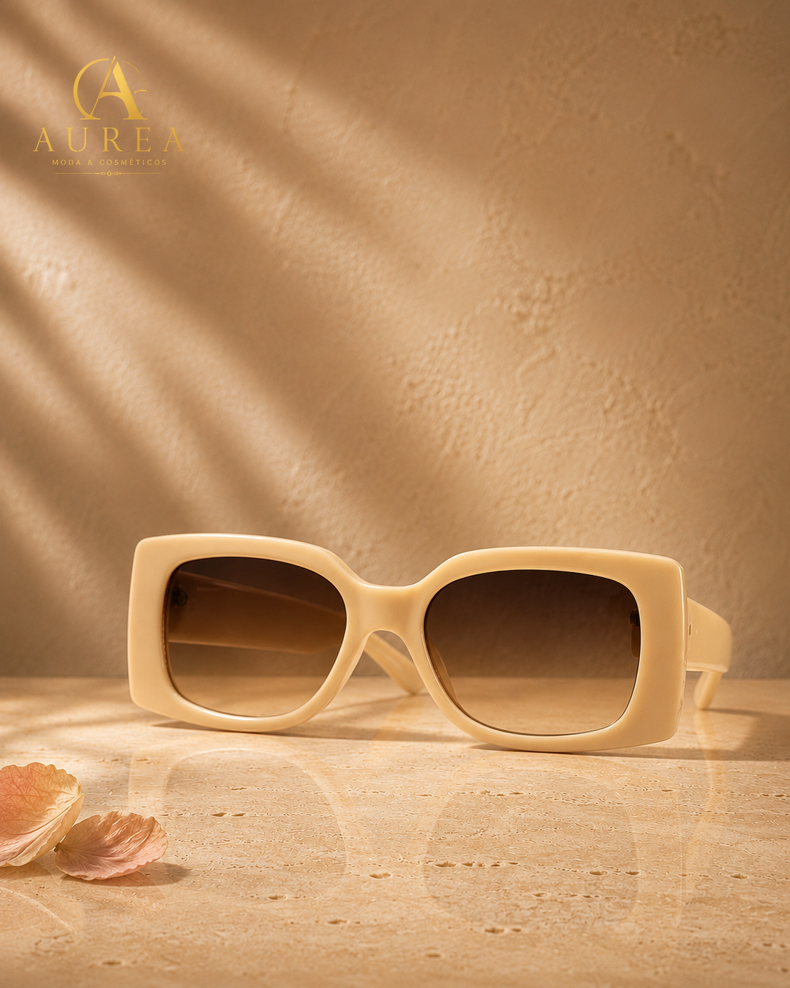 Gafas de Sol Beige Elegance