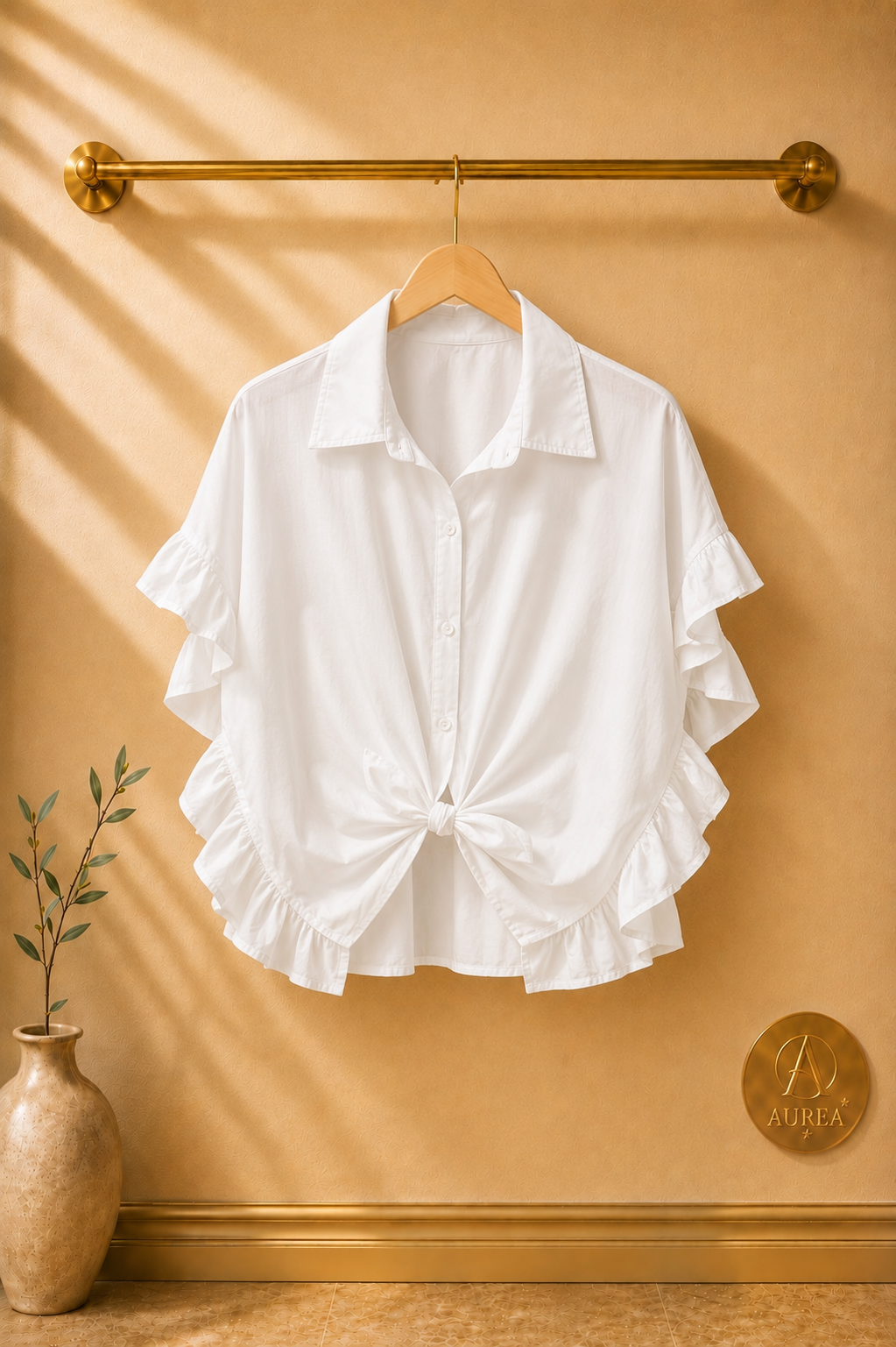 Camisa Volantes Blanca