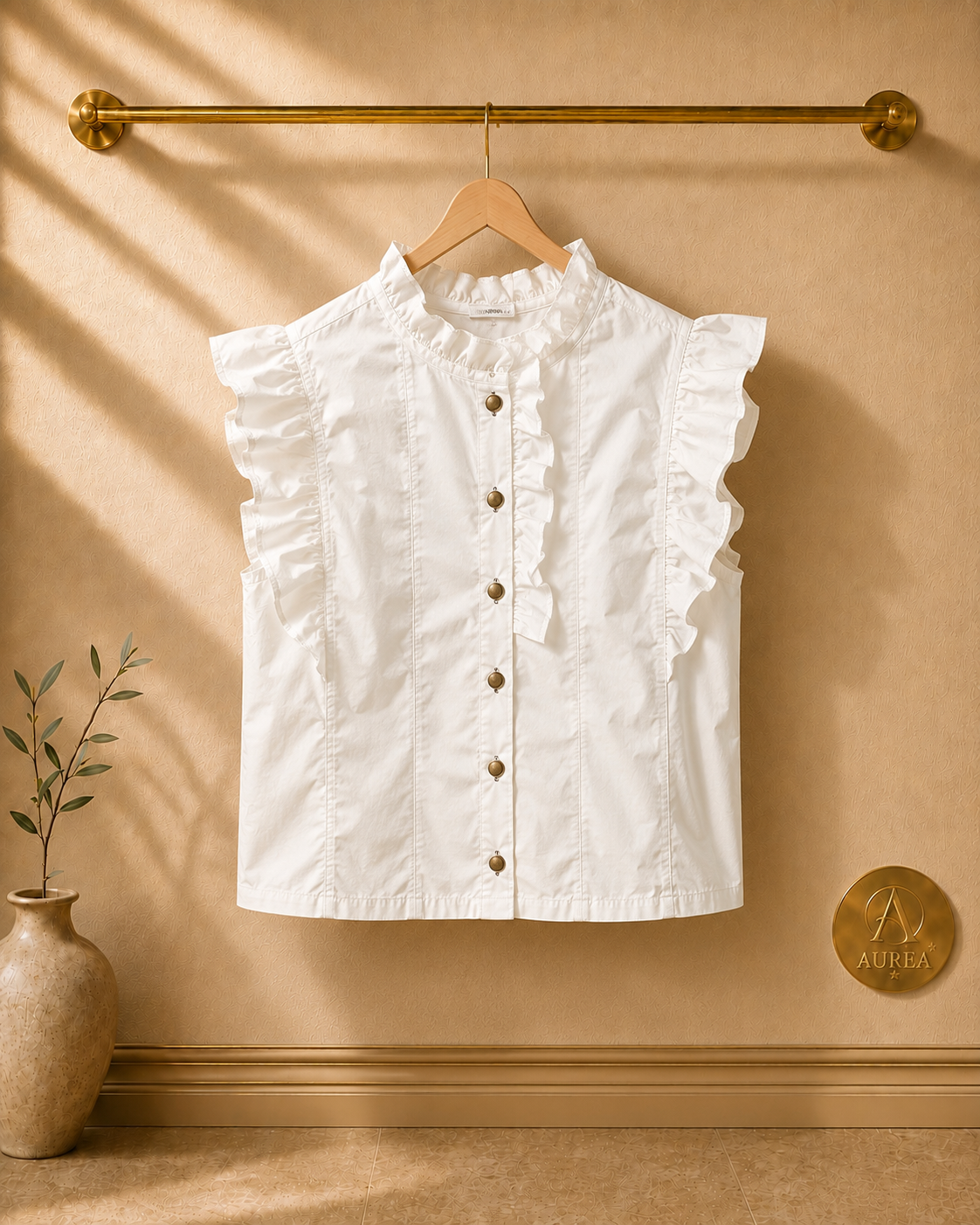 Blusa Blanca Volantes