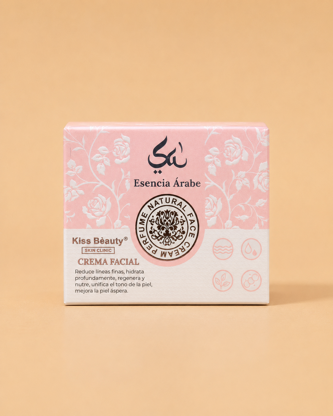 Crema Facial Kiss Beauty Esencia Árabe con Ácido Hialurónico – 50 m