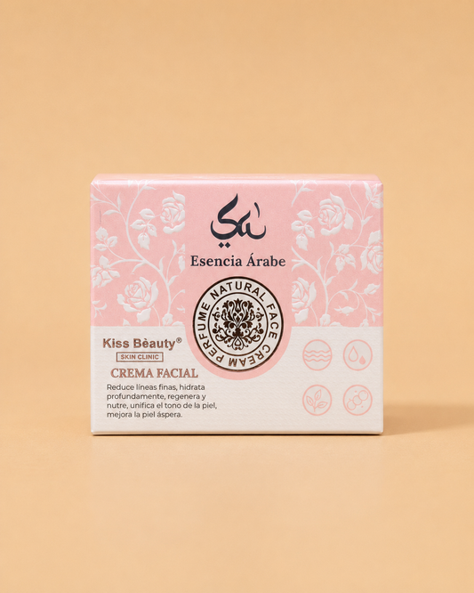 Crema Facial Kiss Beauty Esencia Árabe con Ácido Hialurónico – 50 m