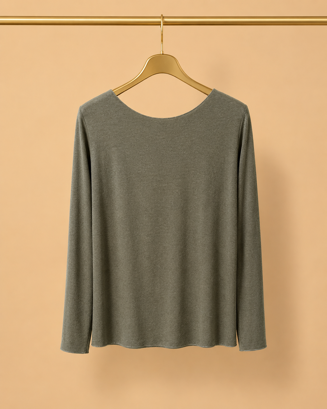 Camiseta Manga Larga Calavera Verde Azulado