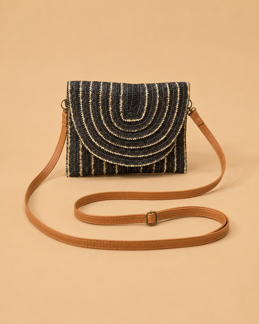 Bolso Bandolera Trenzado con Asa Desmontable