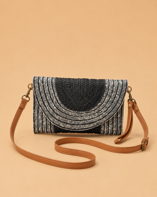 Bolso Bandolera Trenzado con Asa Desmontable
