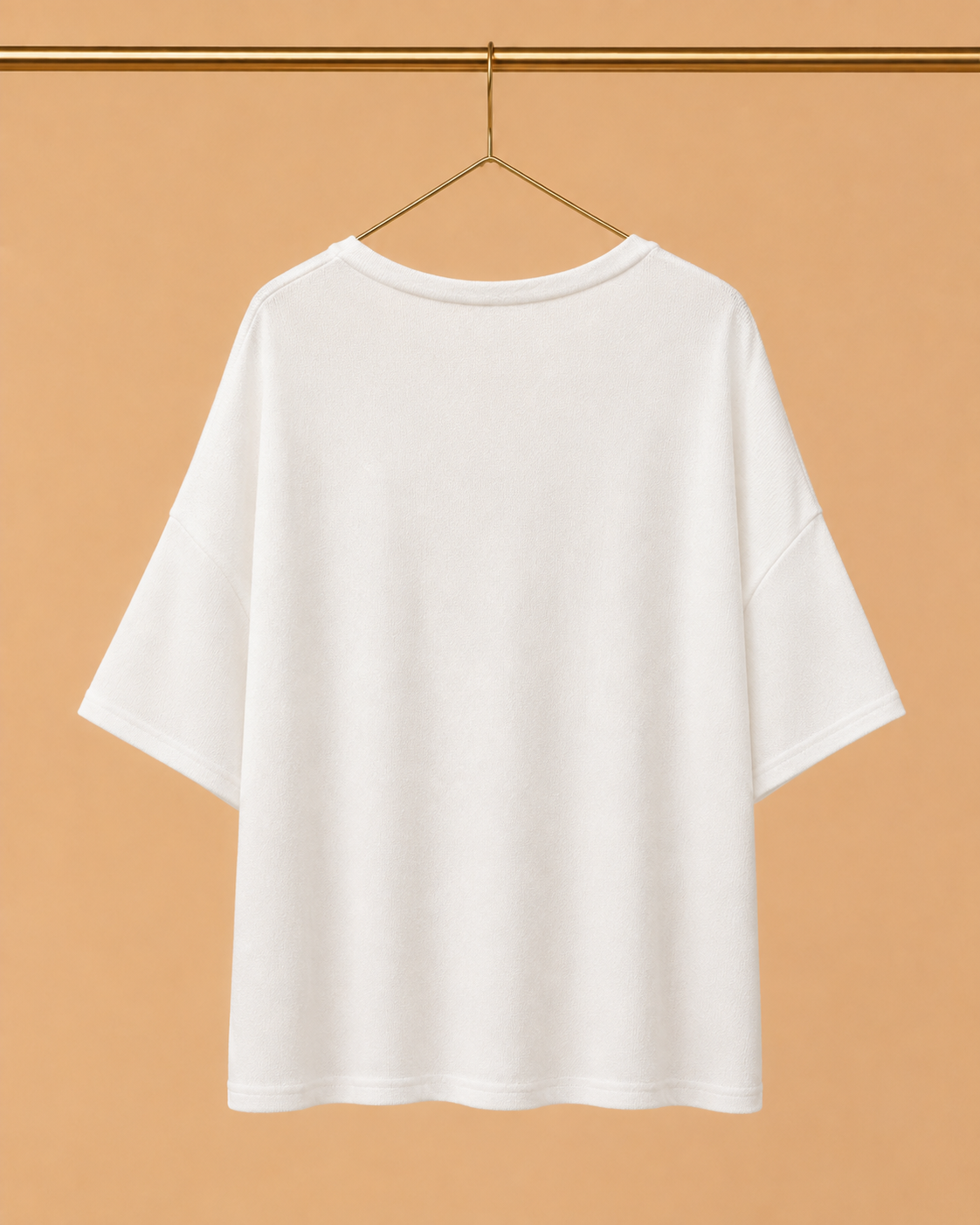 Camiseta Oversize Blanca de Escote V