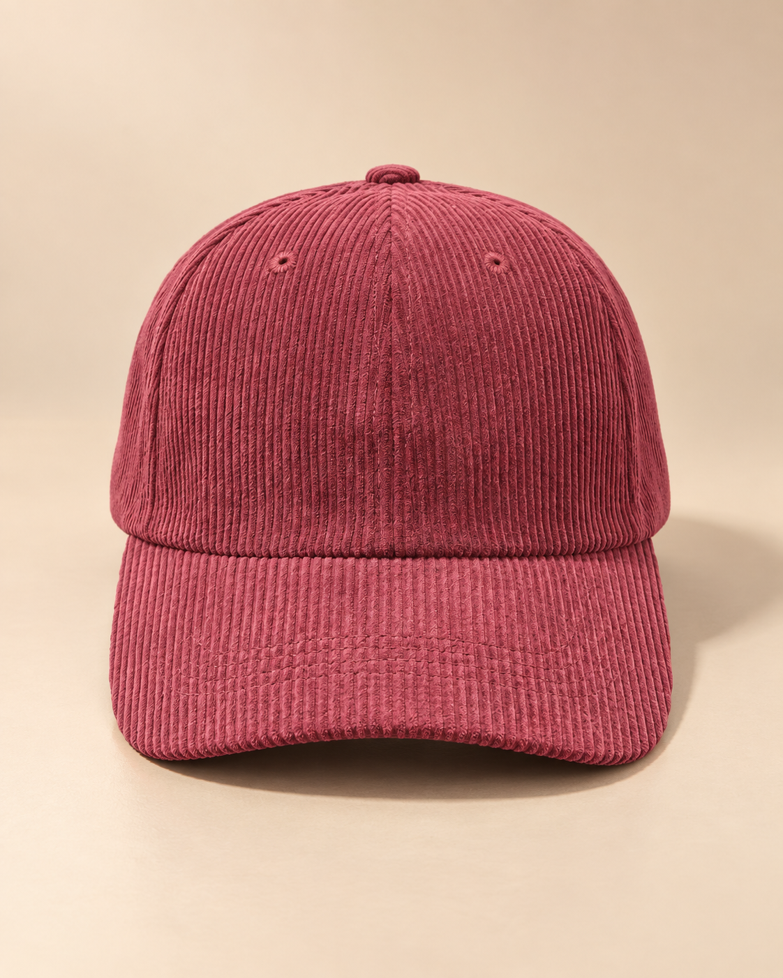 Gorra de Pana Ajustable con Visera Curva