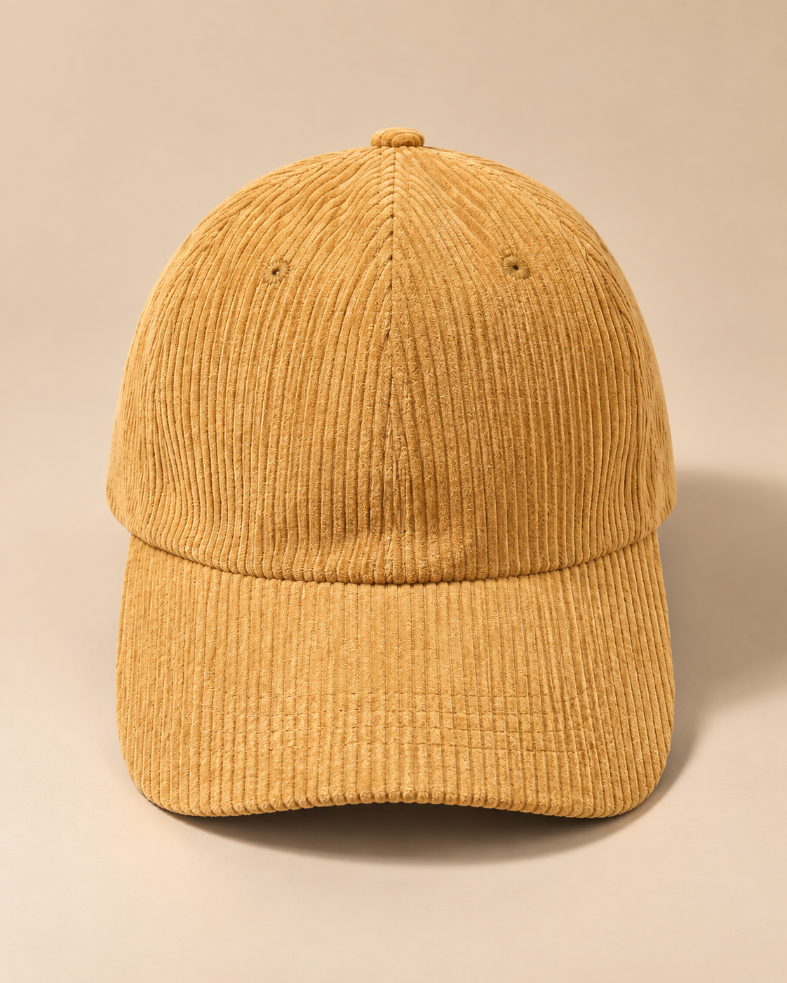 Gorra de Pana Ajustable con Visera Curva