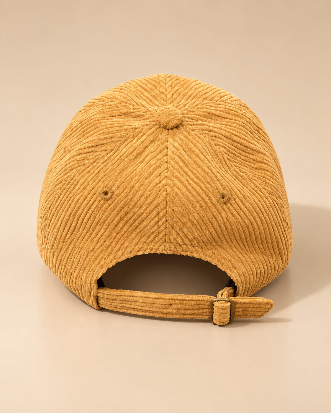 Gorra de Pana Ajustable con Visera Curva