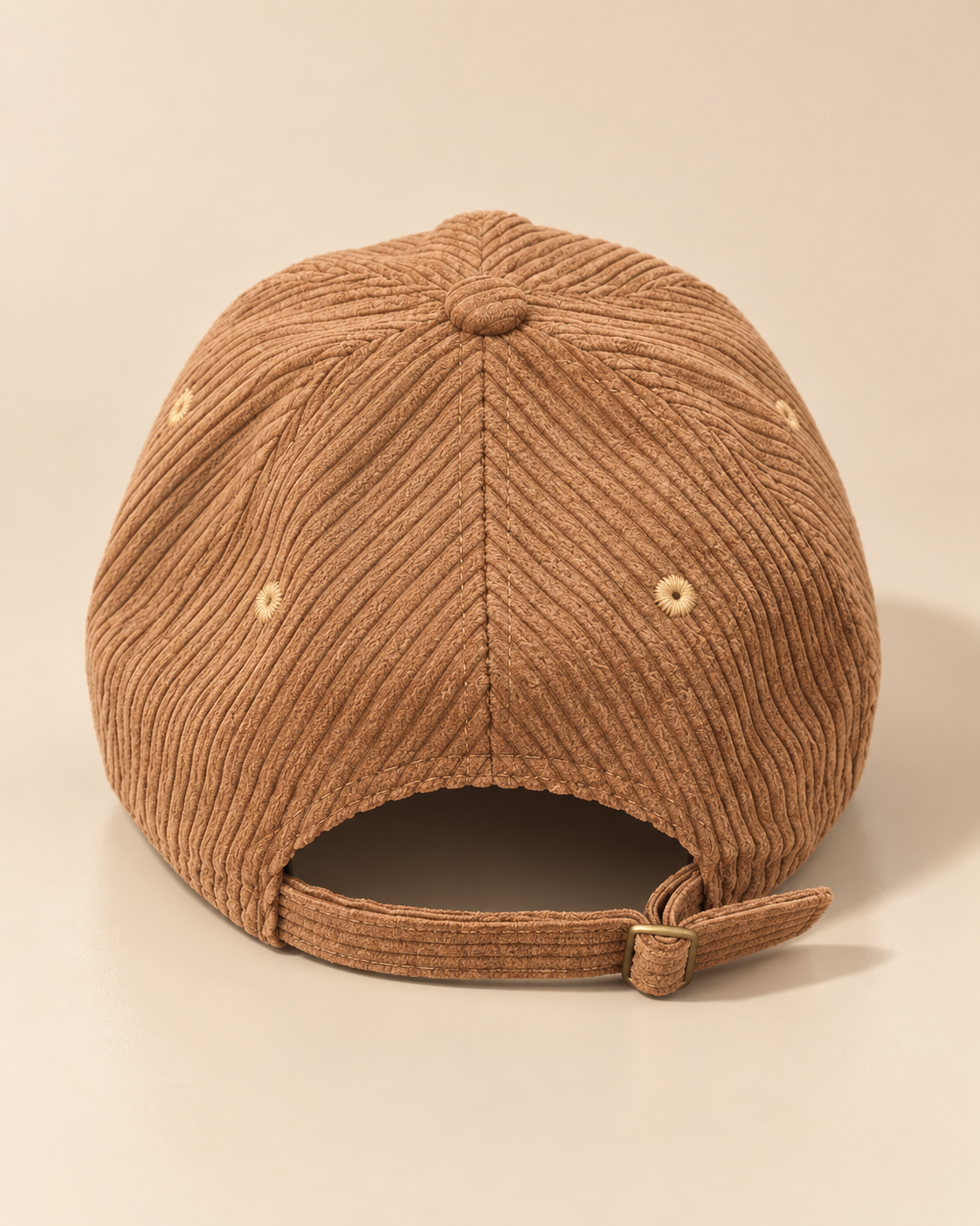 Gorra de Pana Ajustable con Visera Curva