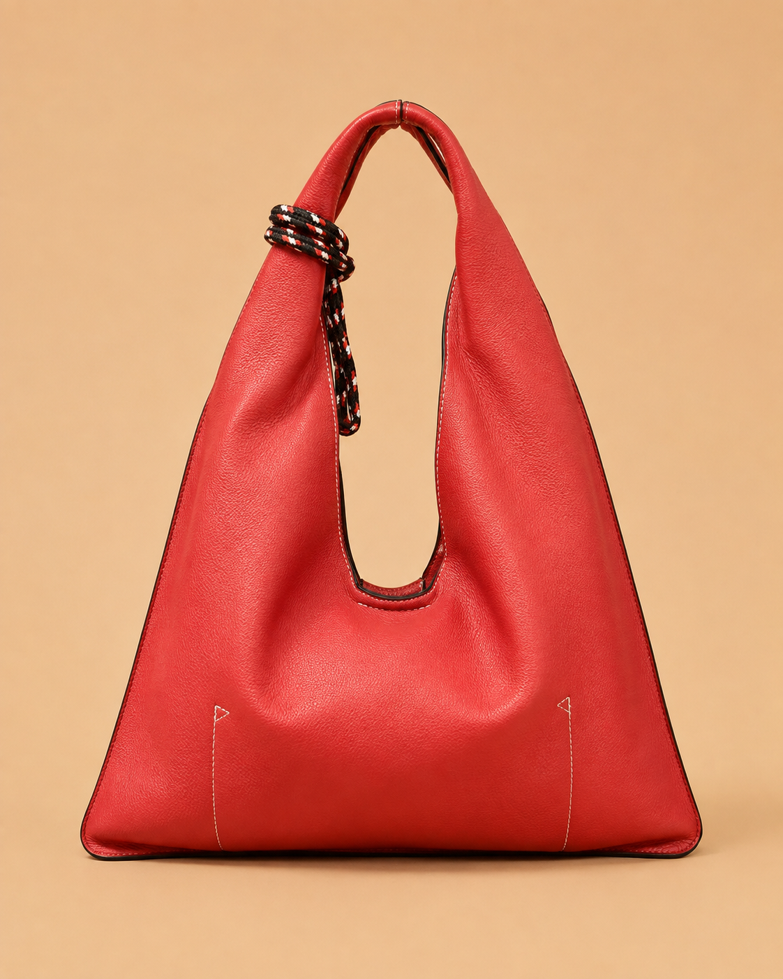 Bolso Hobo Rojo con Cordón Martina K