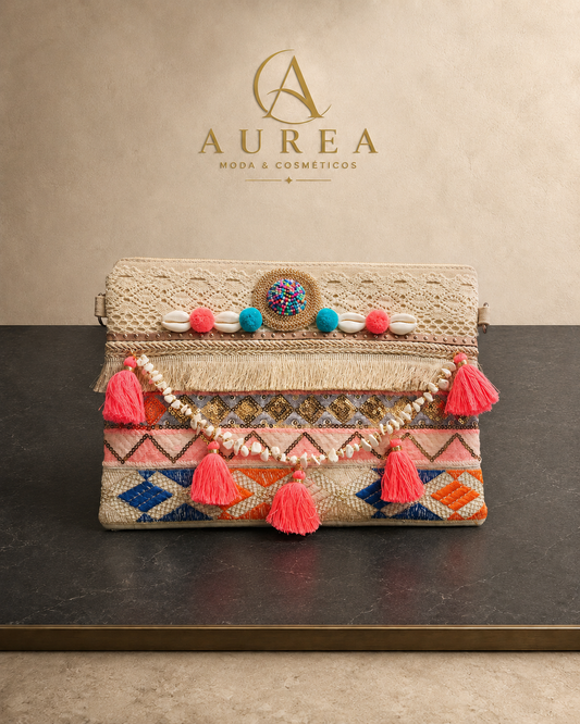 Bolso Clutch Bordado Jaipur