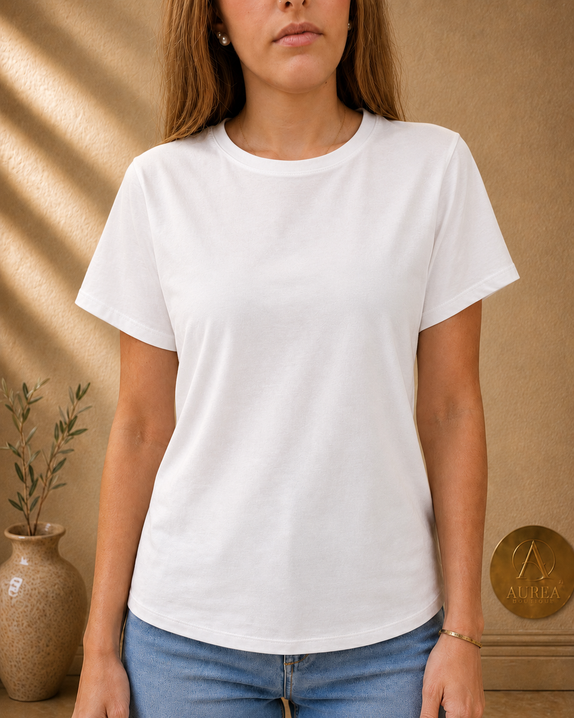 Camiseta Blanca Essential de Corte Elegante