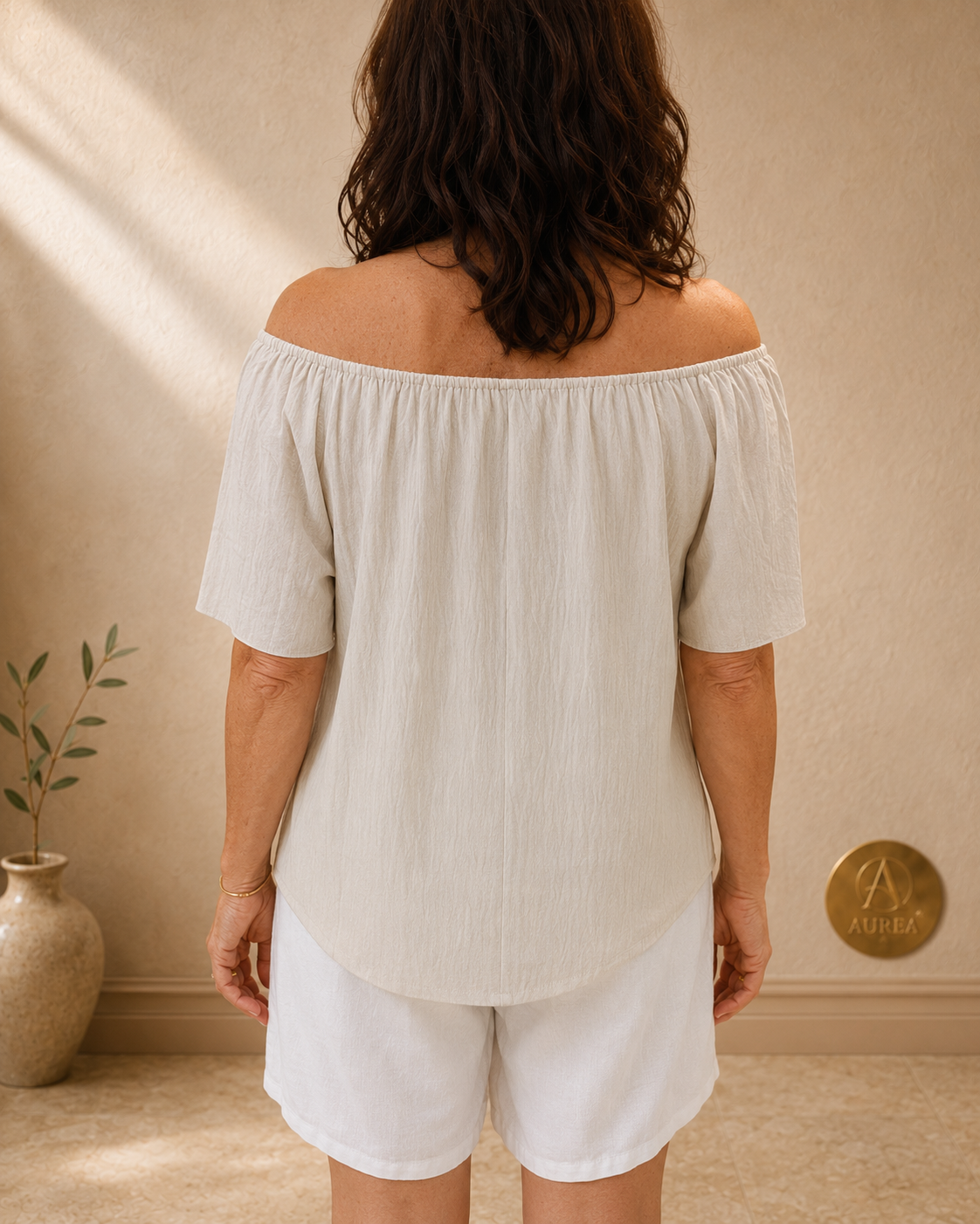 Blusa Bardot Fluida de Hombros Descubiertos