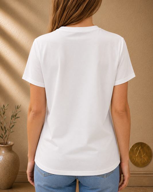 Camiseta Blanca Essential de Corte Elegante