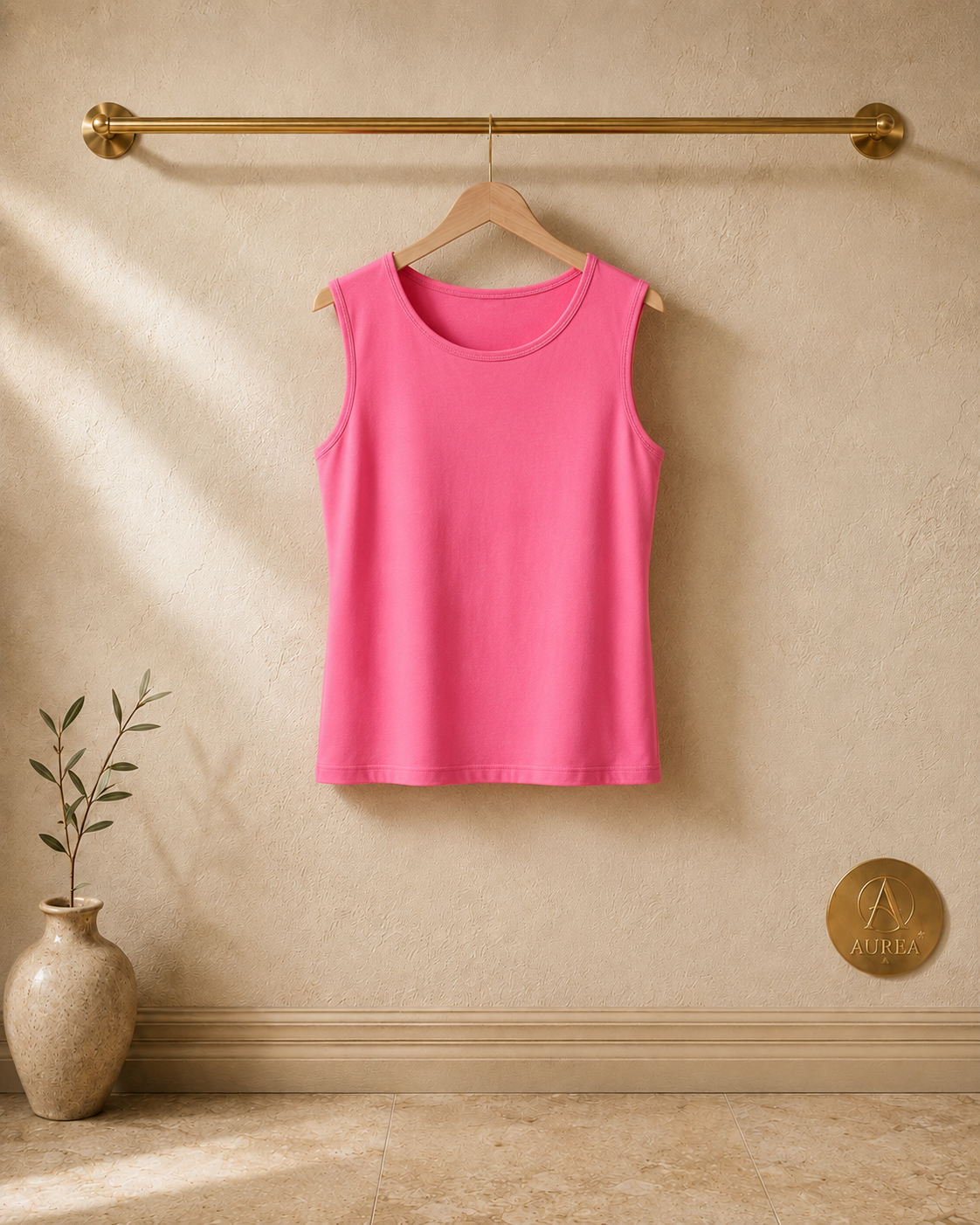 Top Essential sin Mangas color negro de AUREA