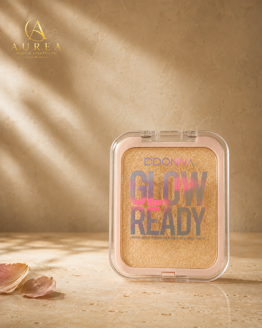 Iluminador DDONNA Glow Ready Dorado para Rostro y Ojos
