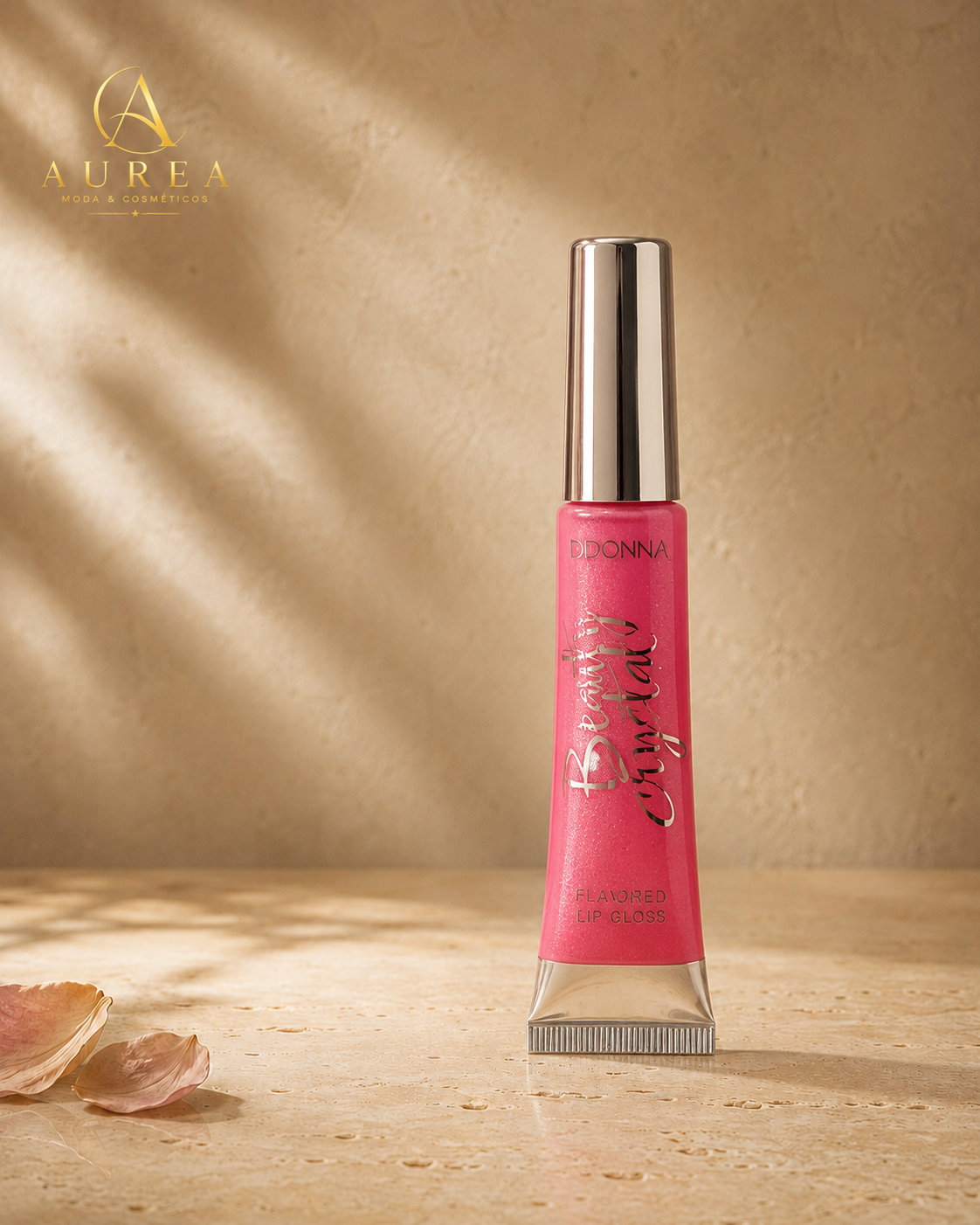 Brillo de Labios DDONNA Beauty Crystal Rosa Brillante