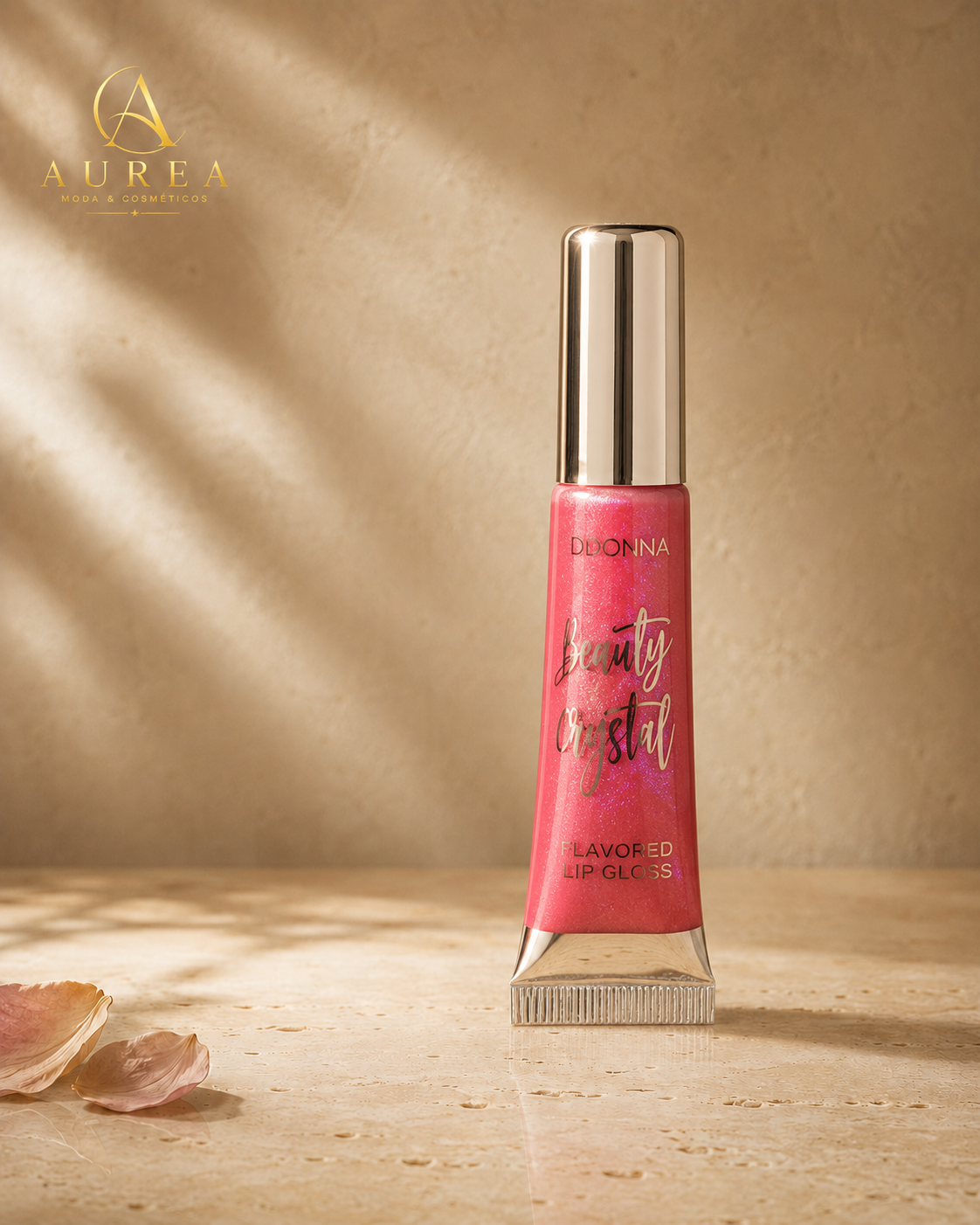 Brillo de Labios DDONNA Beauty Crystal Rosa Coral
