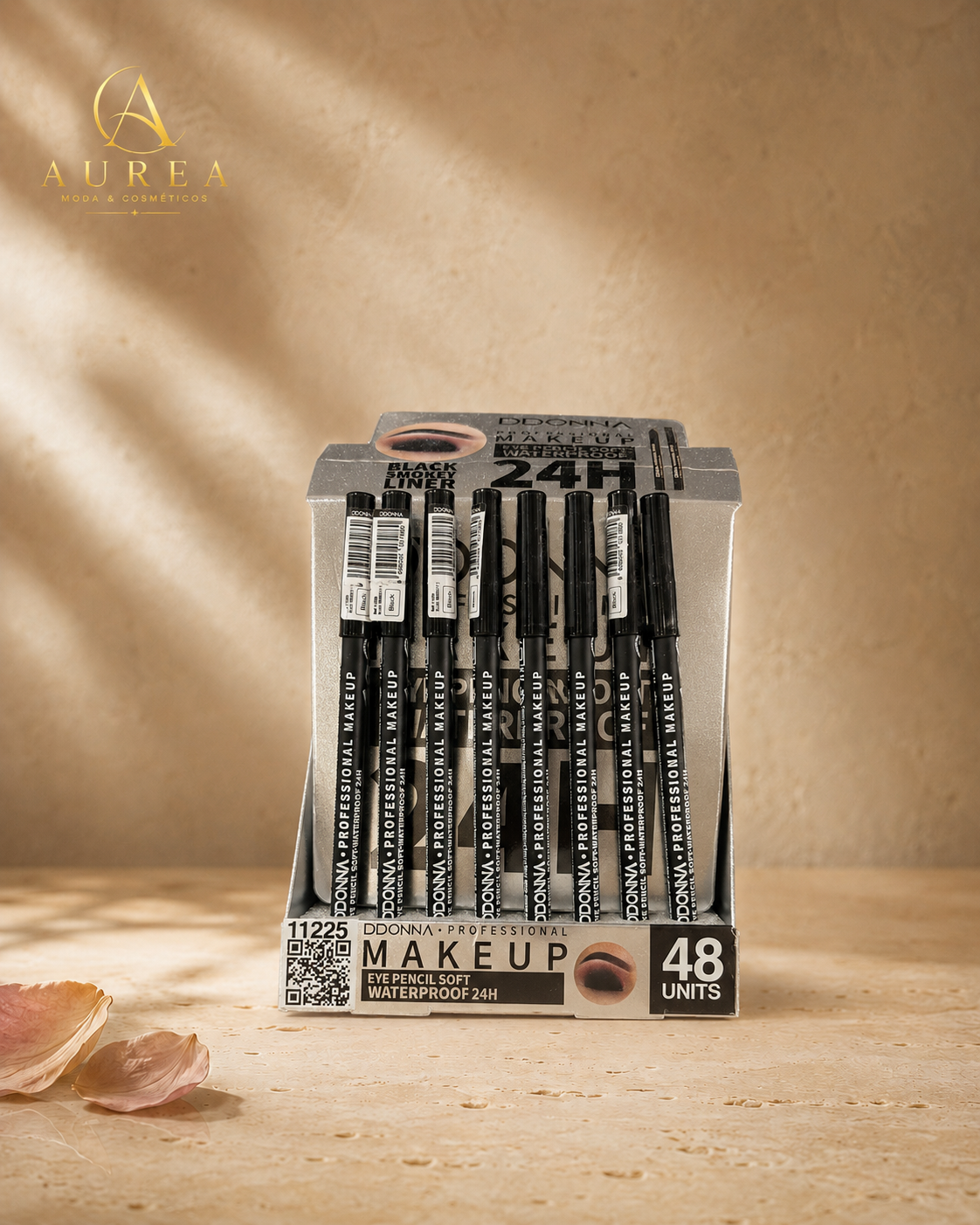 Lápiz de Ojos Negro Waterproof 24H DDONNA