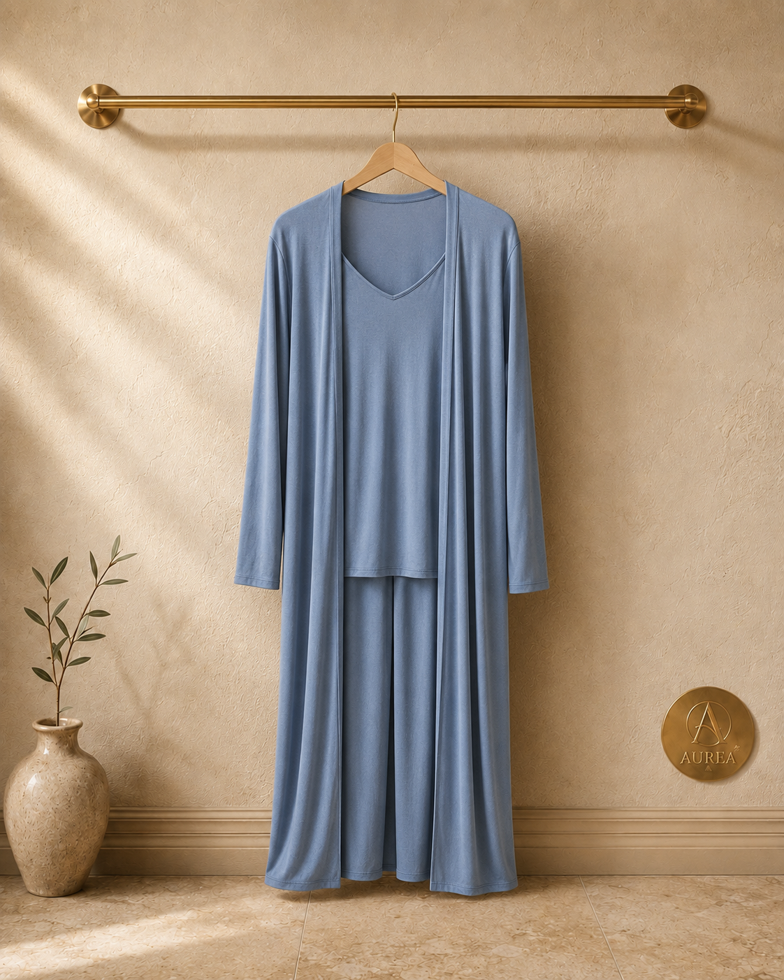 Conjunto Azul de Top y Chaqueta