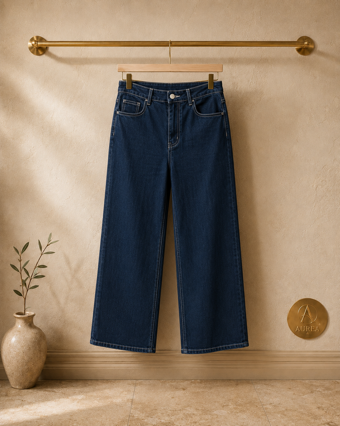Vaquero Culotte Azul Oscuro