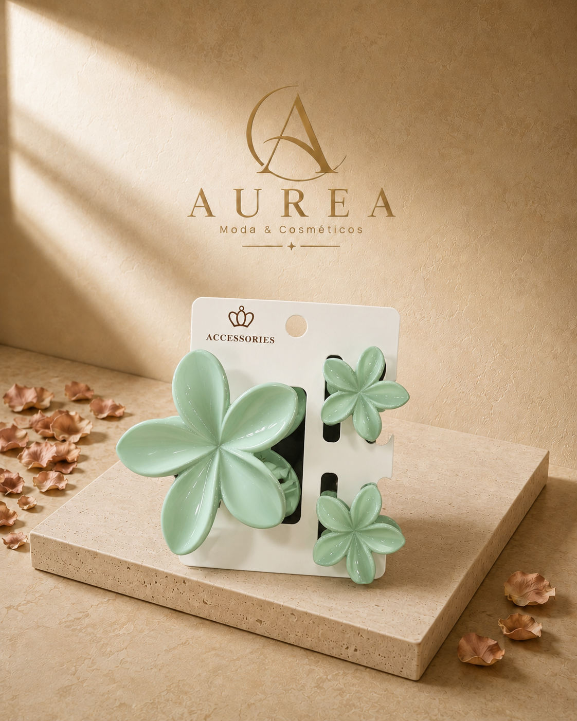 Set de Pinzas Florales para el Pelo