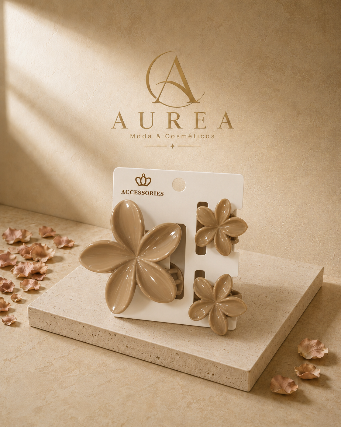 Set de Pinzas Florales para el Pelo