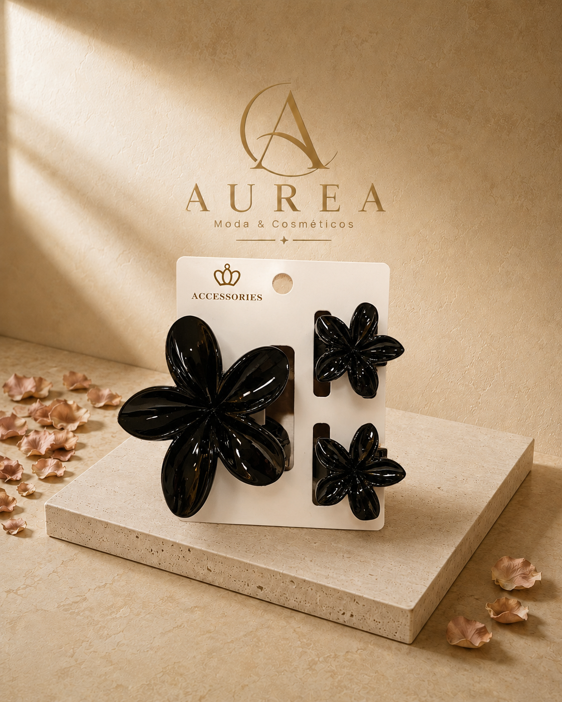 Set de Pinzas Florales para el Pelo