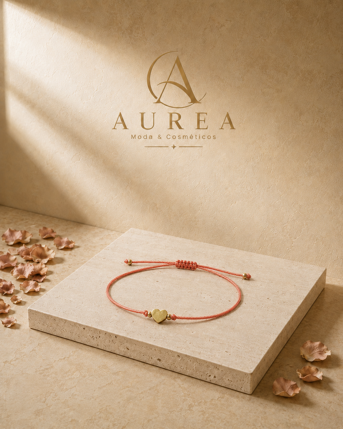 Pulsera Ajustable Coeur Corail