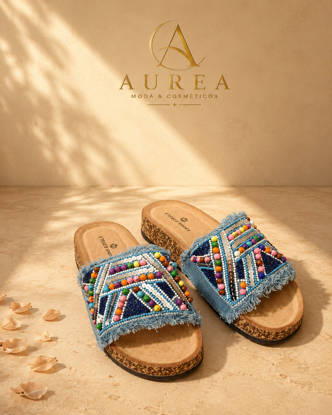 Sandalia Denim Capri Multicolor