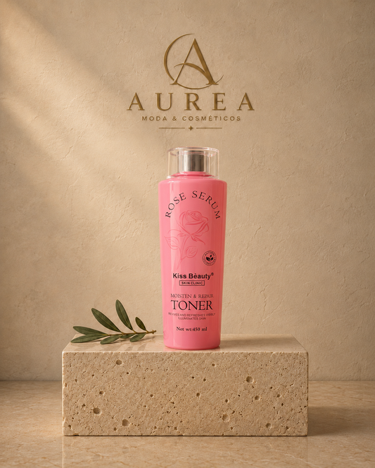 Tónico Facial Rose Serum Kiss Beauty 450 ml