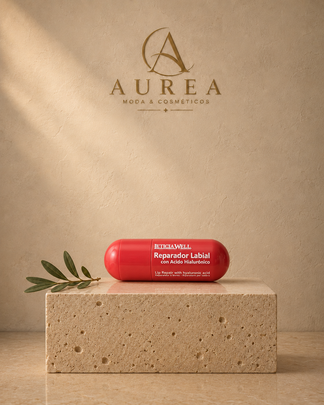 Reparador Labial con Ácido Hialurónico y Color Leticia Well