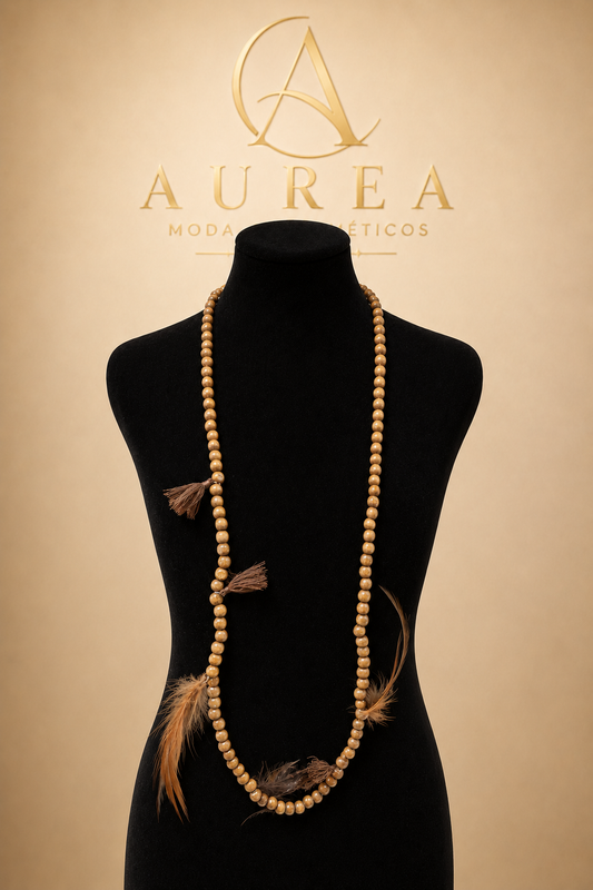 Collar Pluma Tierra