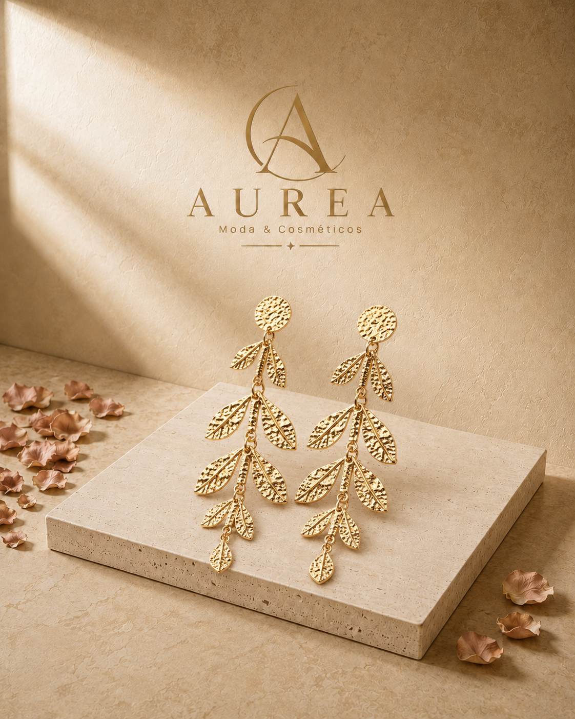 Pendientes Hoja Cascada Gaia