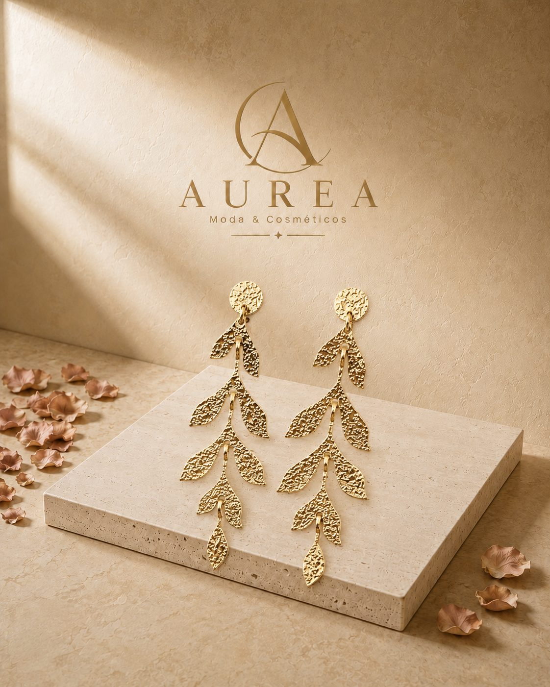 Pendientes Hoja Cascada Gaia