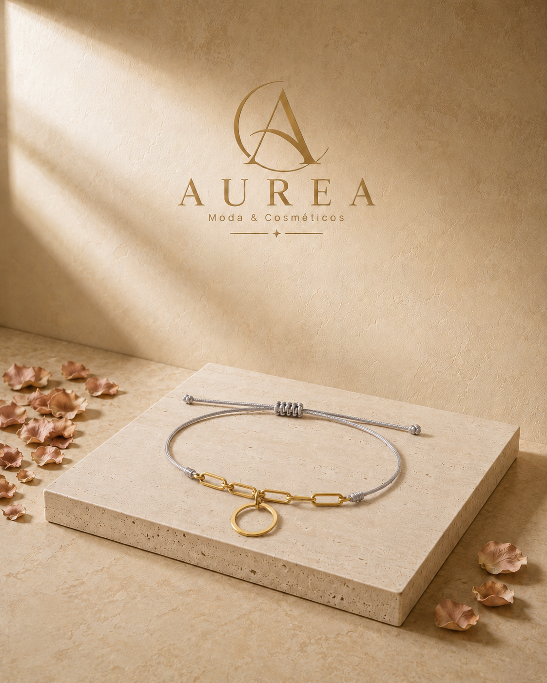 Pulsera Ajustable Chaîne Gris