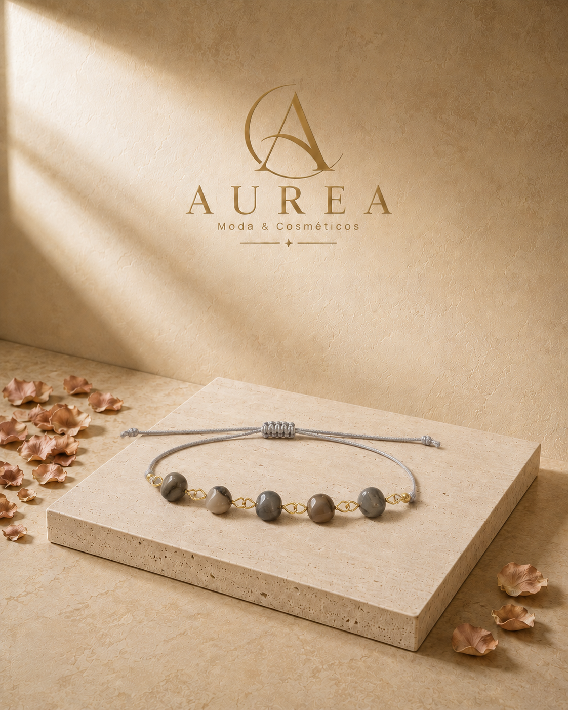 Pulsera Ajustable Minéral Gris