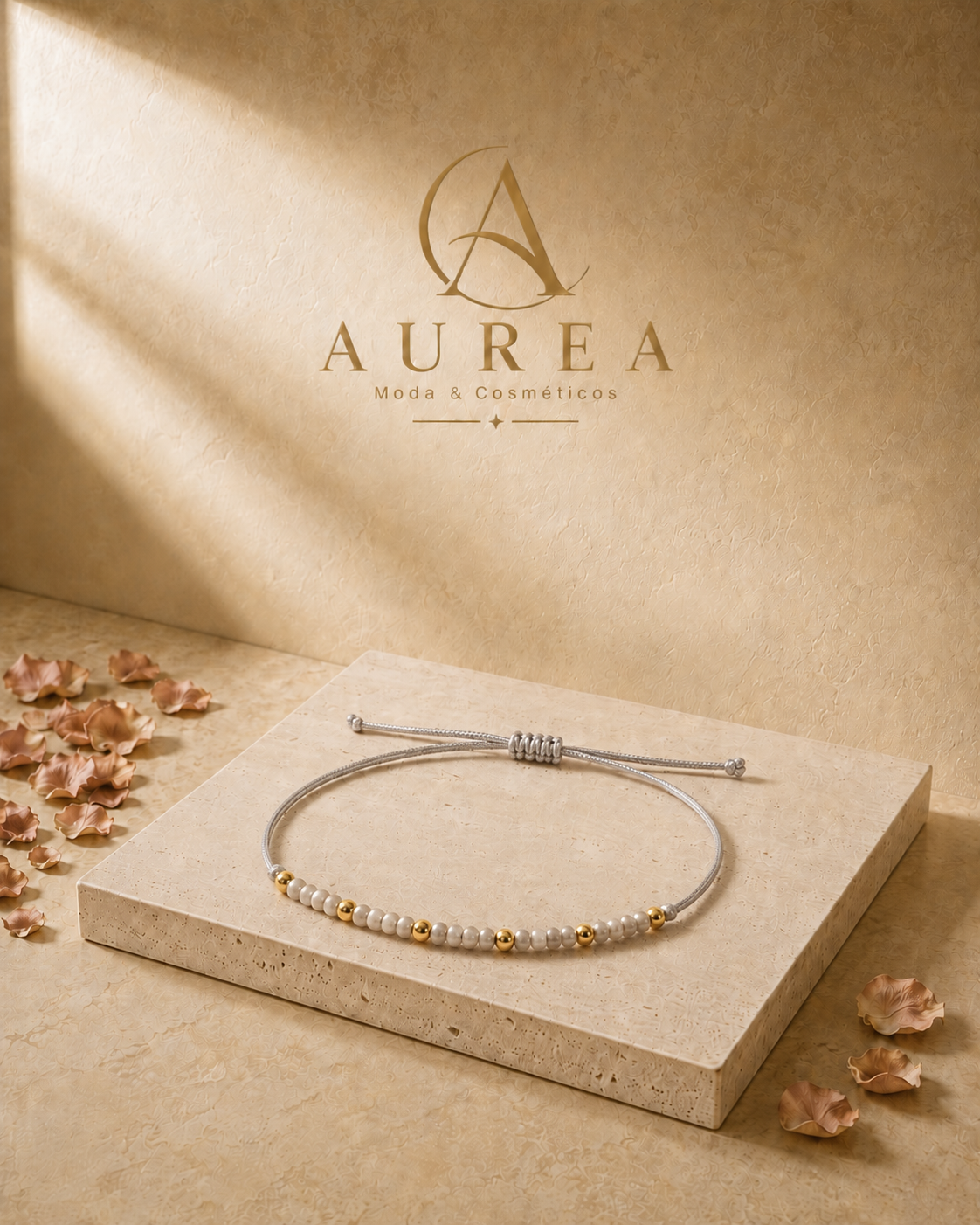 Pulsera Ajustable Perle Gris